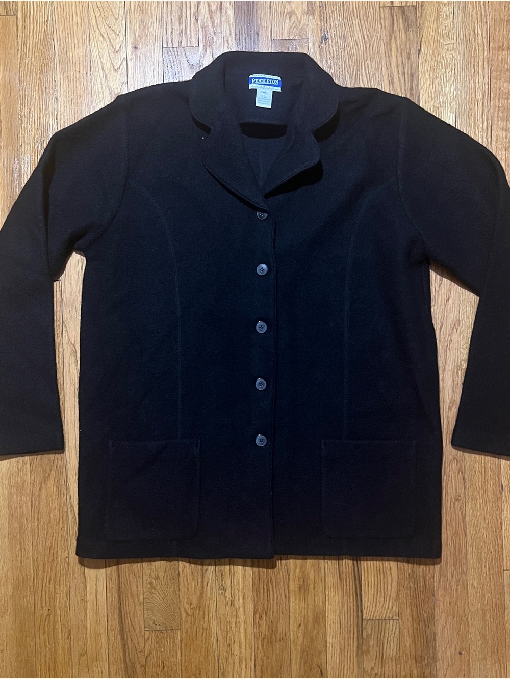 Pendleton Men’s Wool Button Front Jacket Shawl Collar Size M Tall Sweater Blazer